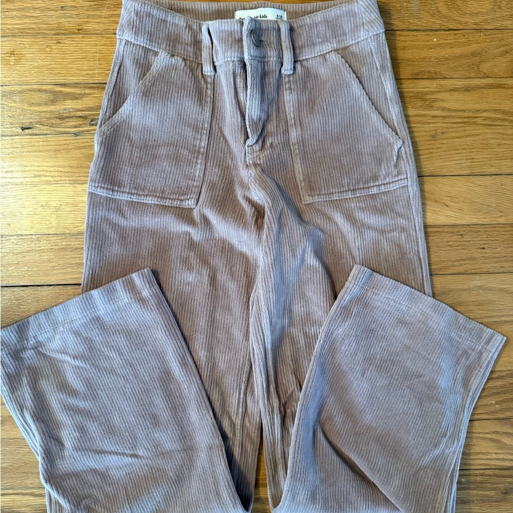 Girls Corduroy Pants in Taupe size 9/10